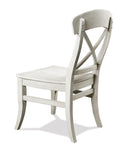 Harola - Cross-Back Dining Side Chairs In (Set of 2) - Smoky White by HouseOfZazla