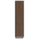 Rodger - 3 Shelf Cabinet Bookcase - Walnut