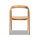 Simeon - Scandinavian Sculpted Dining Chair - Warm Natural Brown by HouseOfZazla