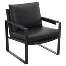 Goldbriar - Upholstered Track Arm Accent Chair - Black by HouseOfZazla