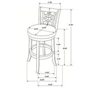 Swivel Counter Stool (Set of 2) - Black