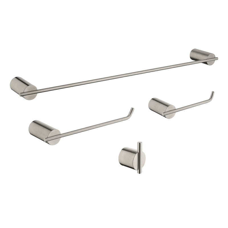 4 Piece Stainless Steel Bathroom Towel Rack Set Wall Mount Bathroom Accessories