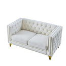 Upholstered Couch Sofa With Button Tufting For Living Room by HouseOfZazla