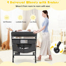 Portable Adjustable Height Newborn Nursery Organizer with by LJGDeals