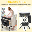 Portable Adjustable Height Newborn Nursery Organizer with