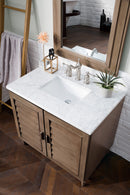 James Martin Portland 36" Single Bathroom Vanity, Whitewashed Walnut