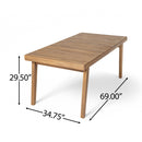 Outdoor Dining Table With Slatted Top by HouseOfZazla