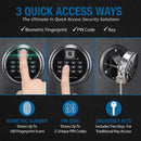 2.02 Cubic Ft Biometric Keypad Fire Resistant Safe - Black