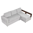 Sectional Sofa Upholstered Sofa Couch With Reversible Armrests For Living Room by HouseOfZazla