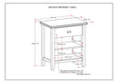 Artisan - Bedside Table - Warm Walnut Brown