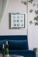 Ares Crystal Mirror Framed Wall Art on Mellow Golden Tint Background by HouseOfZazla
