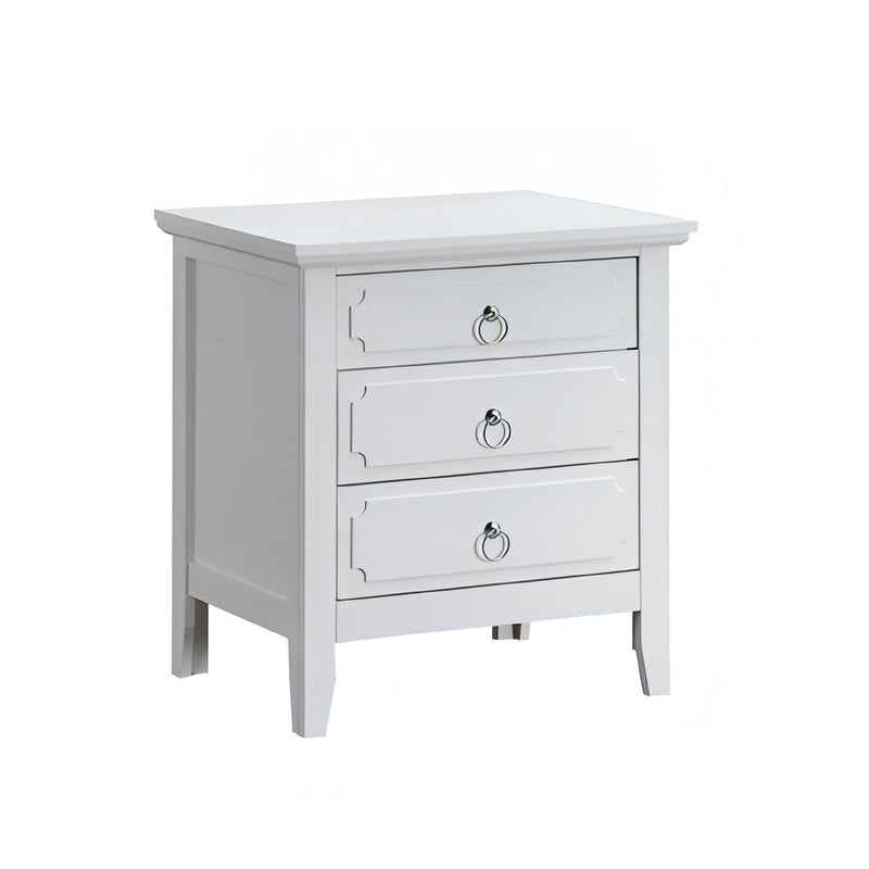 Hammond - 3 Drawer Nightstand - White, photo 5 of 7