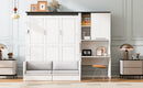 Multi-Functional Murphy Bed with Sofa, Desk, and Storage Cabinet
