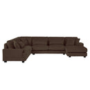 Oversized Sectional Sofa U - Shaped Sofa Couch Modern Sofa Upholstered In Soft With A Chaise Lounge For Living Room by HouseOfZazla