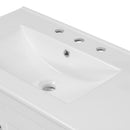 Bathroom Vanity With Ceramic Sink Combo, Abundant Storage Cabinet 2 Soft Close Doors And 5 Drawers by HouseOfZazla