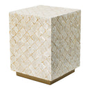14x14x18" Square Capiz Stool