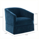 Elm - Skirted Swivel Chair by HouseOfZazla