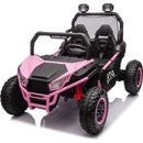 24V Two-seater Kids Ride On UTV W/Parents Control,400W Super Power,Four-wheel suspension,LED Light with Rear searchlight,Bluetooth,MP3,Music,Rear storage space,Speeds 3.73-4.97MPH for Kids aged 3+.