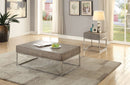 Cecil II - Coffee Table - Gray Oak & Chrome by Unique Piece Furniture
