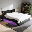 Platform Bed Frame With LED Lighting, tooth Music, Vibration Massage by Unique Piece Furniture