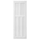 36" x 80" Five Panel Wood Primed Standard Door Slab, DIY Unfinished Solid Wood Paneled Door, Interior Single Door Slab