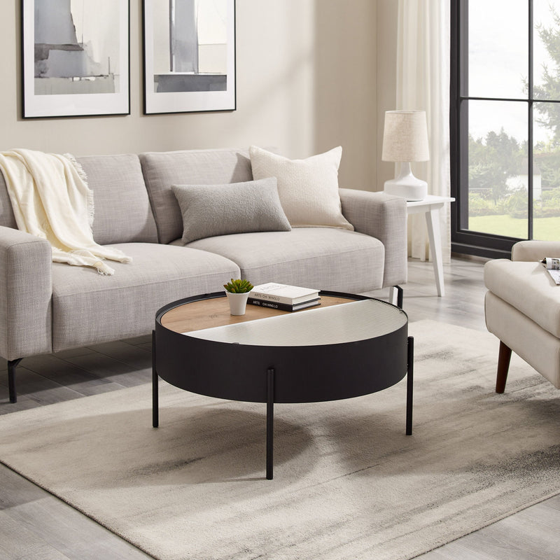 Tempestes Modern Sliding-Top Coffee Table