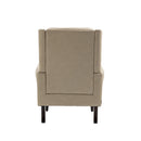 Modern Accent Chair Lounge Chair with Sturdy Wood Legs in Camel PU Leather