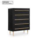 Contemporary 5 Drawer Chest For Bedroom