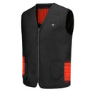 Heat Jacket Vest 3 Heating Gear Adjustable USB Heated Vest Warm Heat Coat Vest w/ 5 Heating Zones For Men Women Winter Outdoor Activity
