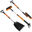 5 in 1 Detachable Snow Remover Kits Extendable Ice Scraper Snow Shovel 180¡ Adjustable Snow Brush Head for Car Windshield Roof