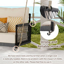 Outdoor Swing Sofa With Soft Cushions For Patio - Beige by HouseOfZazla