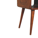 Mini Chestnut Curve Lower Bedside Nifhtstand by HouseOfZazla