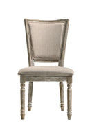 Gabrian Two Tone Reclaimed Side Chair Set of 2 - Beige / Gray