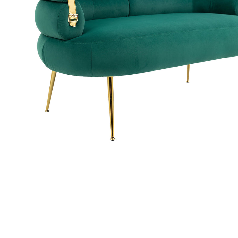 Accent Chair, leisure chair with Golden feet