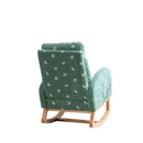 Modern Accent Rocker Armchair With Side Pocket, Upholstered High Back by Unique Piece Furniture
