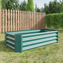 Metal Raised Garden Bed, Rectangle Raised Planter 4×2×1ft by HouseOfZazla