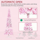Snow Flocked Pencil Shape Artificial Christmas Tree