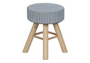 Ottoman, Pouf, Footrest, Foot Stool, Round, Natural Wood Legs, Contemporary, Modern by Unique Piece Furniture