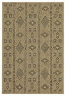 Earth GC_NTL1001 Jute/Black Indoor/Outdoor Area Rug