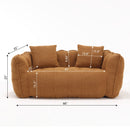 Cozy Beanbag Chair With High Resilience Foam Core For 2 by Unique Piece Furniture