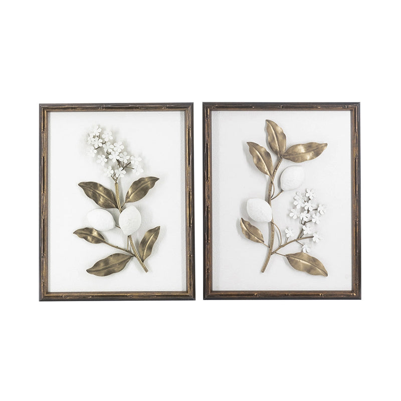Set of 2 Distressed Brown Frame Decorative Accessories, photo 2 of 10