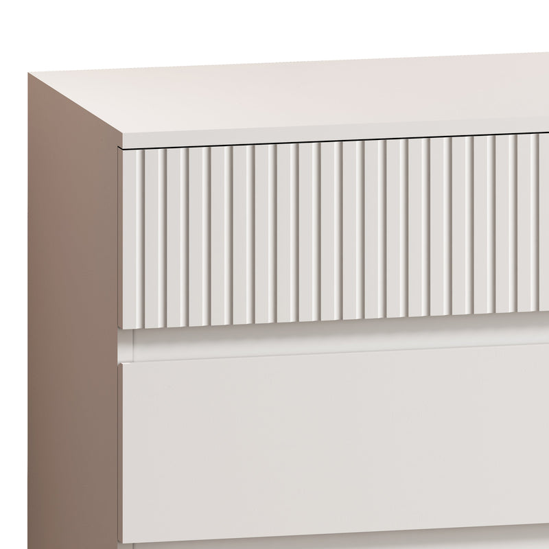 8-Drawer Storage Cabinet with Decorative Finish,for Bedroom,Living Room,Dining Room,Hallways,Easy Assembly