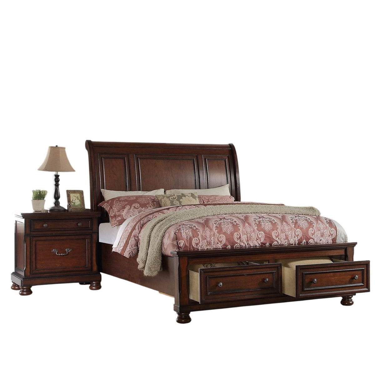 3 Piece Bedroom Set, Bed With 2 Nightstands, photo 25 of 32