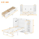 Murphy Bed With Shelves, Drawers And USB Ports by HouseOfZazla