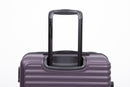 3 Piece Luggage Sets ABS Lightweight Suitcase with Two Hooks, Spinner Wheels, TSA Lock, (20/24/28) PURPLE