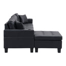 Modern Sectional Sofa Set With L Shape Chaise Lounge, Cup Holder, 4 Seat by HouseOfZazla