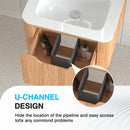 24" Wall-Mounted Floating Bathroom Vanity