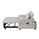Pull Out Sleep Sofa Bed Loveseats Sofa Couch With Adjsutable Backrest, Storage Pockets, 2 Soft Pillows, USB Ports For Living Room, Bedroom, Apartment, Office by HouseOfZazla