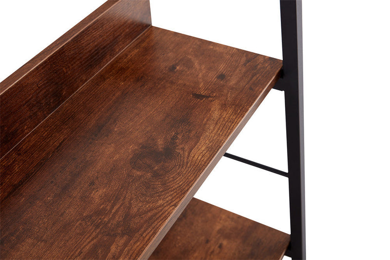 3&4 LAYER DISPLAY BOOKSHELF H LADDER SHELF STORAGE SHELVES RACK SHELF UNIT METAL FRAME, TIGGER, 2 pc per 2 cartons