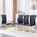 Elegant Design Alligator Skin Upholstered Dining Chairs